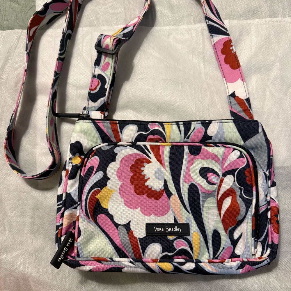 Vera Bradley Navy and Pink Floral Bag